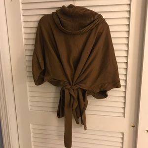 Turtleneck sweater cape
